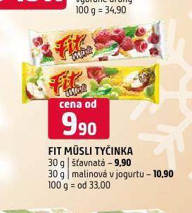 Terno Fit müsli malinová v jogurtu nabídka