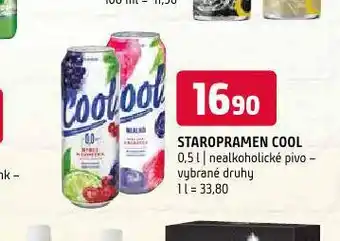 Terno Pivo staropramen cool nealko nabídka