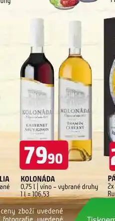 Terno Kolonáda nabídka