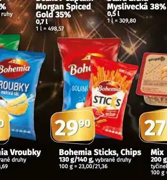 Coop Bohemia chips nabídka