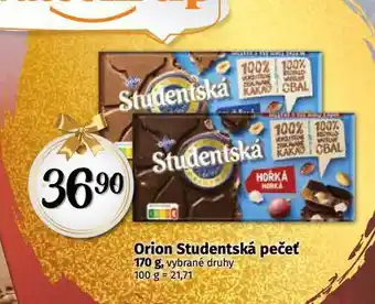 Coop Orion studentská pečeť nabídka