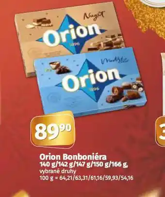 Coop Orion bonboniéra nabídka