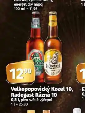 Coop Pivo velkopopovický kozel nabídka