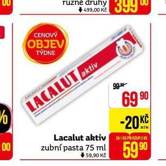 Teta Lacalut aktiv zubní pasta nabídka