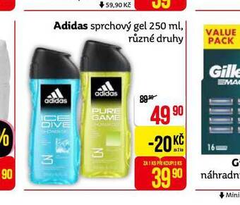 Teta Adidas sprchový gel nabídka
