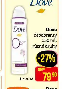 Teta Dove deodorant nabídka