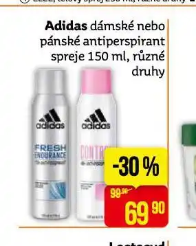 Teta Adidas antiperspirant nabídka