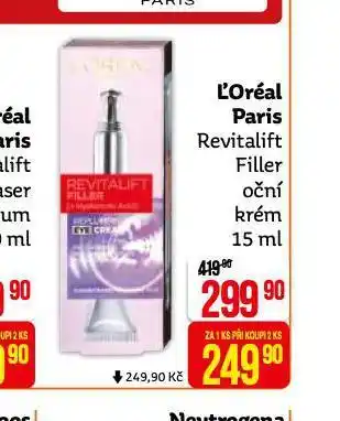 Teta Loreal paris oční krém nabídka