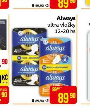 Teta Always ultra vložky nabídka