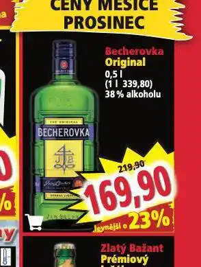 Norma Becherovka original nabídka