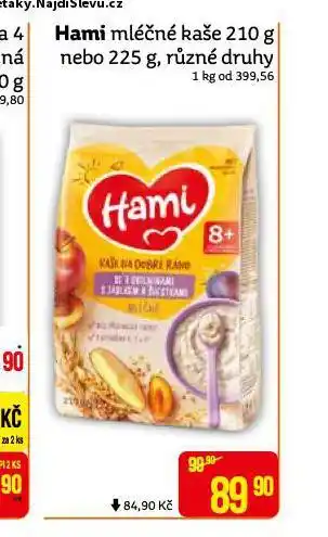 Teta Hami mléčná kaše nabídka