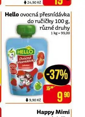 Teta Hello ovocná přesnídávka nabídka