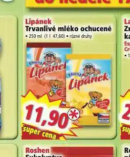 Norma Lipánek trvanlivé mléko ochucené nabídka