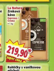 Norma La natura zrnková káva espresso / crema nabídka