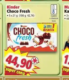 Norma Kinder choco fresh nabídka