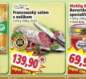 Norma Francouzský salám s nožíkem nabídka