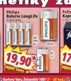Norma Philips baterie longlife nabídka