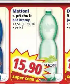 Norma Mattoni s příchutí bílé hrozny nabídka