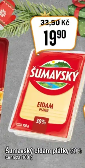 TEMPO Šumavský eidam plátky 30% nabídka