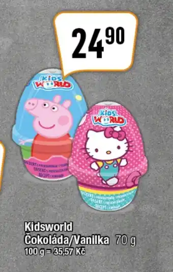 TEMPO Kidsworld Cokoláda/Vanilka 70 g nabídka