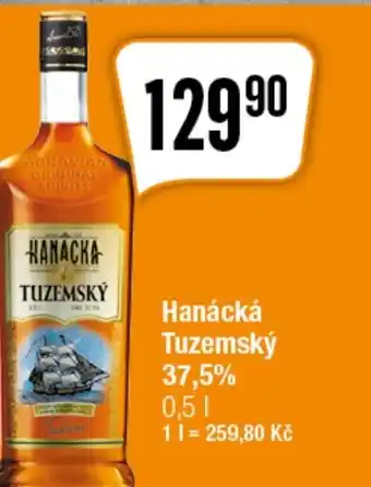 Hanácká Tuzemský 37,5%
