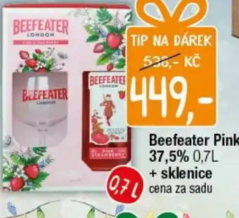 TEMPO Beefeater Pink 37,5% 0,7L + sklenice nabídka
