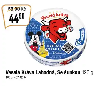 Veselá Kráva Lahodná, Se šunkou 120 g
