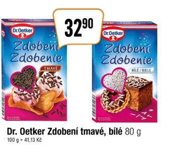 TEMPO Dr. Oetker Zdobení tmavé, bílé 80 g nabídka