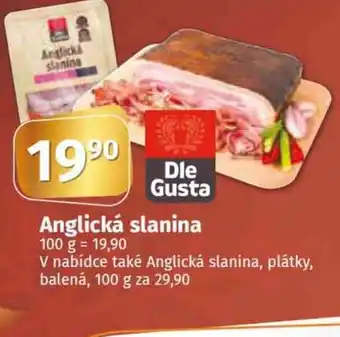 Konzum Anglická slanina nabídka