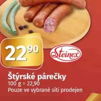 Konzum Štýrské párečky nabídka