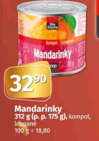Konzum Mandarinky 312 g nabídka