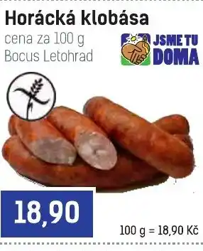 Konzum Horácká klobása nabídka