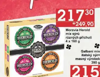 Jip Moravia Herold mix sýrů různých příchuti 4 x 160 g nabídka