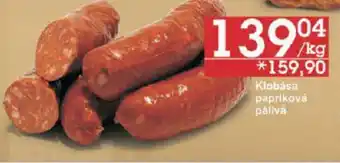 Jip Klobása papriková pálivá nabídka