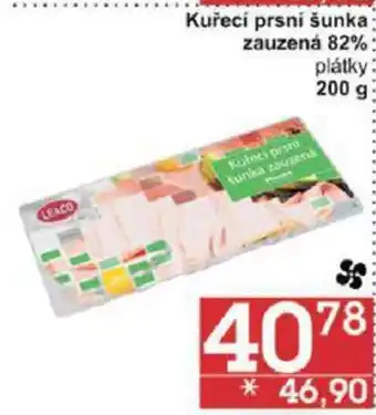 Jip Kuřecí prsní šunka zauzená 82% plátky 200 g nabídka