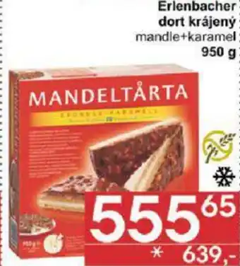 Erlenbacher dort krájený mandle+karamel 950 g