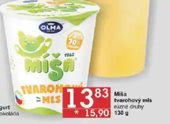 Jip Míša tvarohový mls různé druhy 130 g nabídka