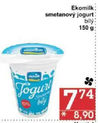 Jip Ekomilk smetanový jogurt bílý 150 g nabídka