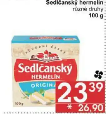 Jip Sedlčanský hermelín různé druhy 100 g nabídka