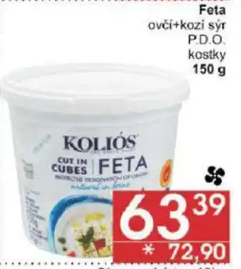Jip Feta ovčí+kozí sýr P.D.O. kostky 150 g nabídka