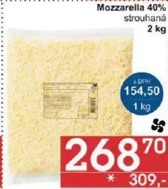 Jip Mozzarella 40% strouhaná 2 kg nabídka
