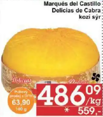 Jip Marqués del Castillo Delicias de Cabra kozí sýr: nabídka
