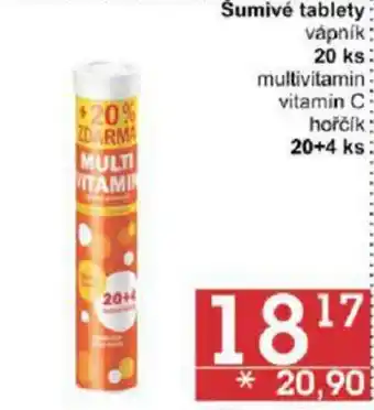 Jip Šumivé tablety vápnik 20 ks nabídka
