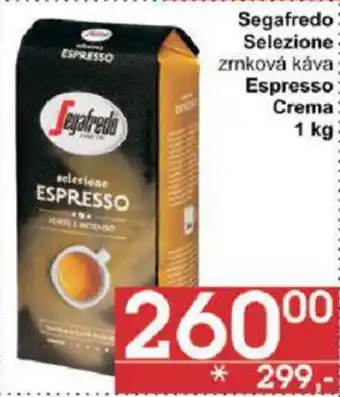 Jip Segafredo Selezione zrnková káva Espresso Crema 1 kg nabídka