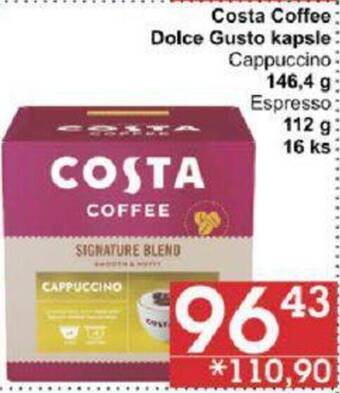 Jip Costa Coffee Dolce Gusto kapsle nabídka