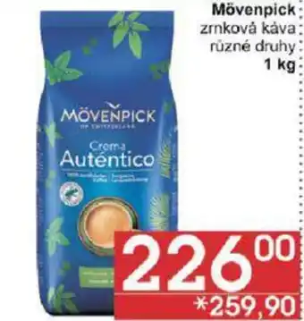 Jip Mövenpick zrnková káva 1 kg nabídka