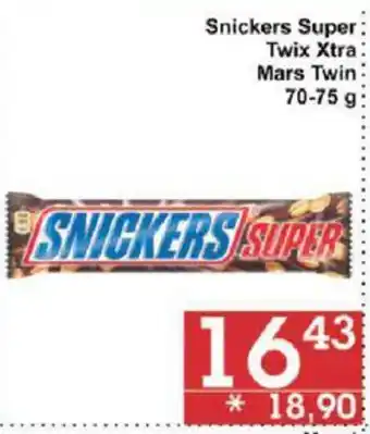 Jip Snickers Super Twix Xtra Mars Twin 70-75 g nabídka
