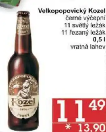 Jip Velkopopovický Kozel 0.5 l. nabídka