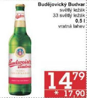 Jip Budějovický Budvar 0.5 l. nabídka