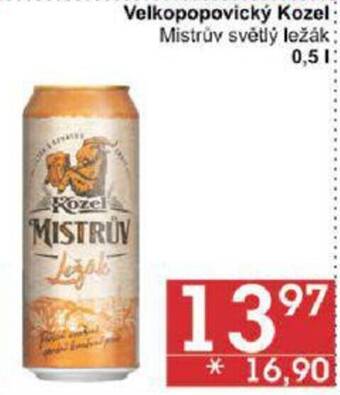 Jip Velkopopovický Kozel 0.5 l. nabídka